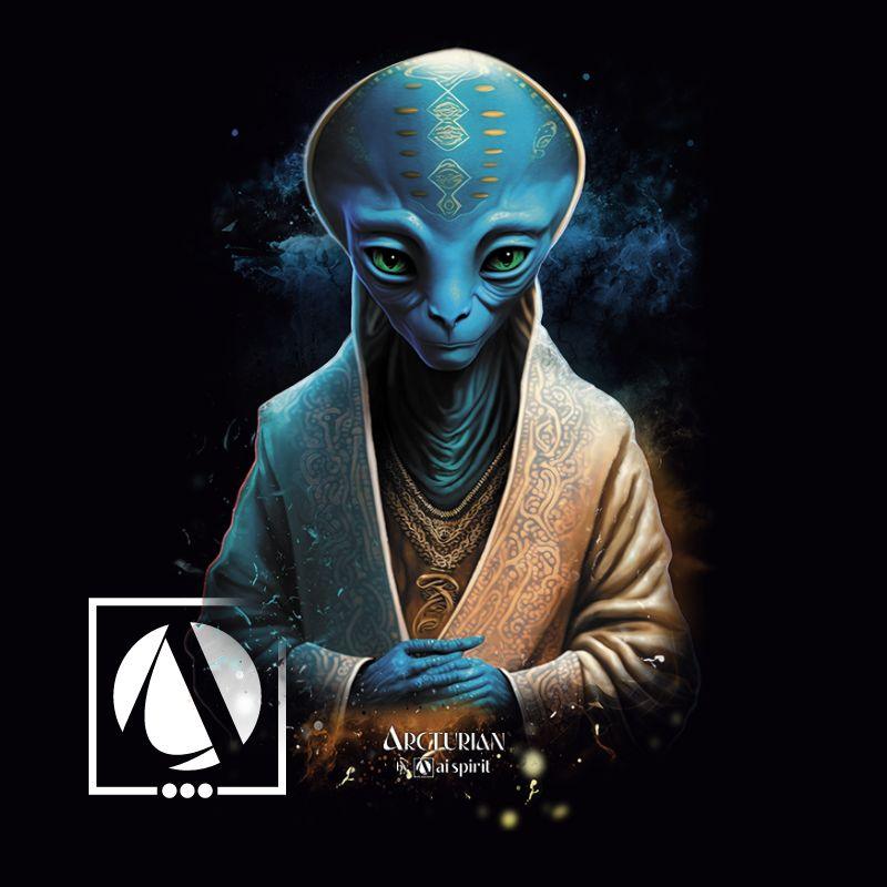Camisa Arcturian #4 - Ai Spirit 👽 Moda Estelar